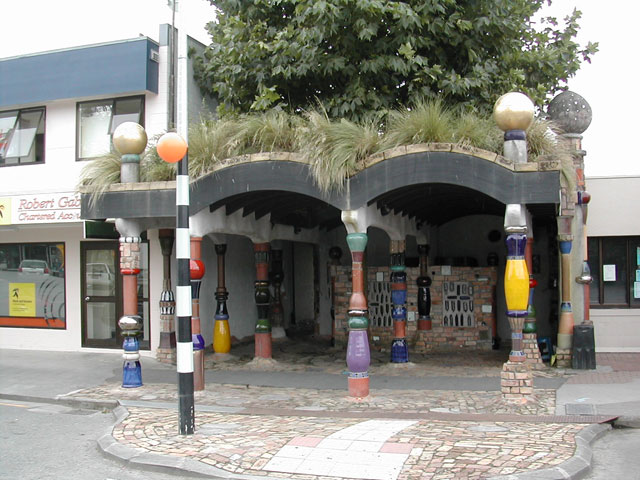 F. Hundertwasser designed toilets
